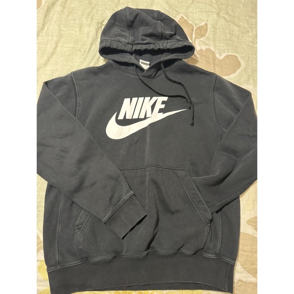 Nike Other - Nike Hoodie Black White Logo Pullover Hooded Sweatshirt Men's Size S